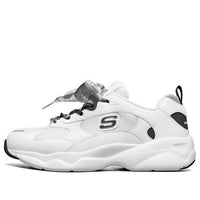 (WMNS) Skechers D'Lites Airy Low-Top Running Shoes White/Black 88888401-WBK