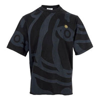 Men's KENZO SS21 Pure Cotton Tiger Micro Mark Short Sleeve Black 5TS0744SY-99