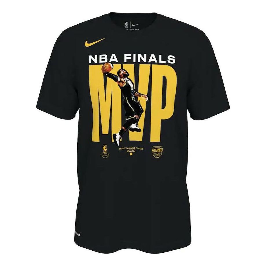 Men's Nike Logo Alphabet Character Printing Round Neck Short Sleeve Black T-Shirt DN4626-010