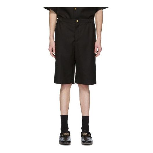 Gucci Viscose Linen Shorts With Orgasmique 'Black ' 623078-ZADDU-1000