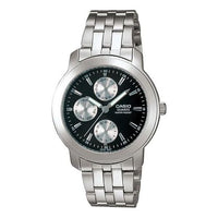 CASIO Stainless Steel Strap Black Watch Dial Mens Black Analog MTP-1192A-1ADR