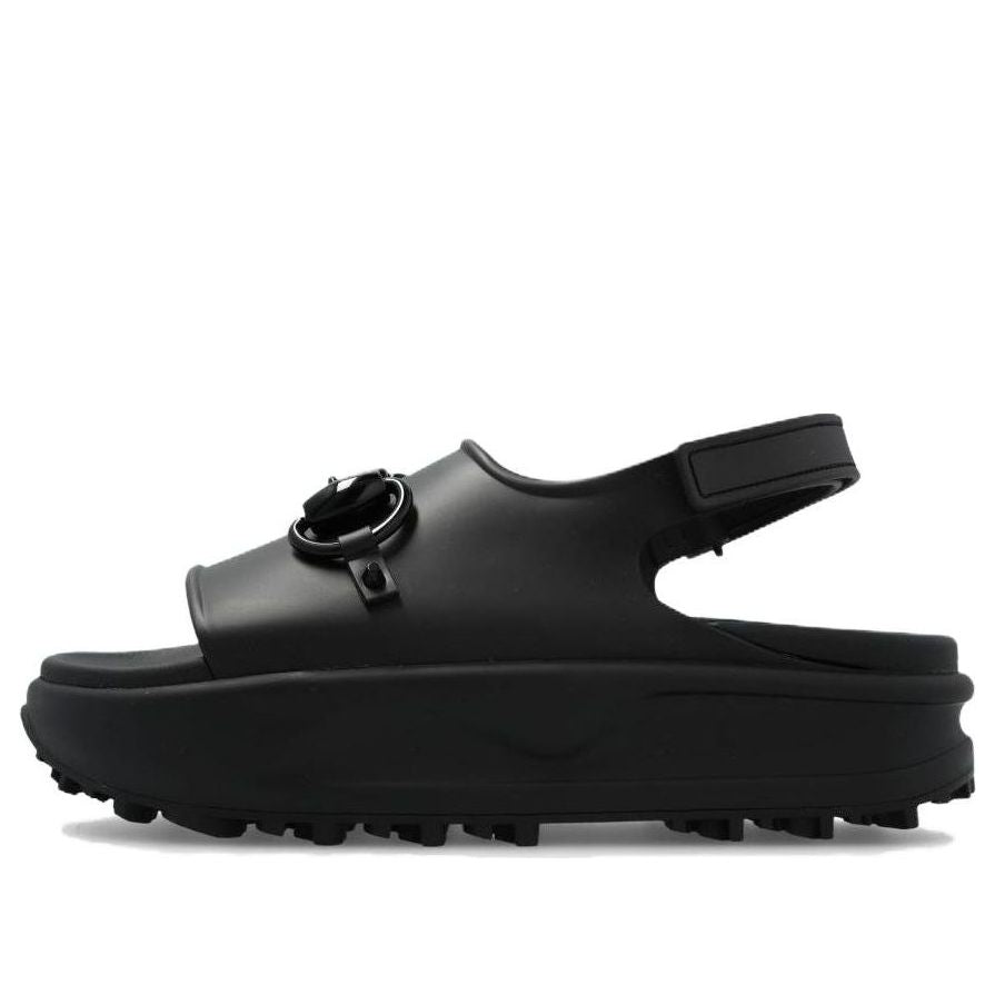 (WMNS) Gucci Interlocking G Platform Sandal 'Black' 742435-JAAC9-1000