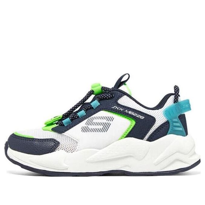(GS) Skechers Ultrasurge 'White Navy' 405256L-WNV