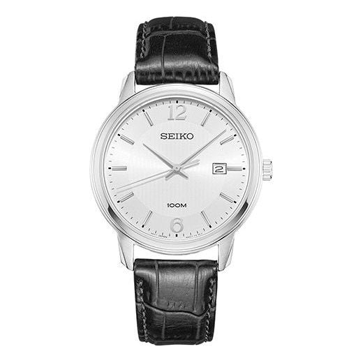 Men's SEIKO Belt Quartz Watch White SUR265P1