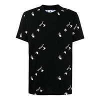 Off-White Men's SS21 Logo Crew Neck Black OMAA027R21JER0121001