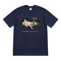 Supreme SS19 Leda And The Swan Tee Navy Blue SUP-SS19-385