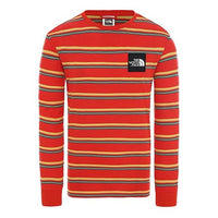 Men's THE NORTH FACE Stripe Printing Long Sleeves Tops Red NF0A4C9ICH8S