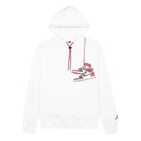 Air Jordan Jumpman Holiday Casual Sports hooded Pullover White CT3457-100