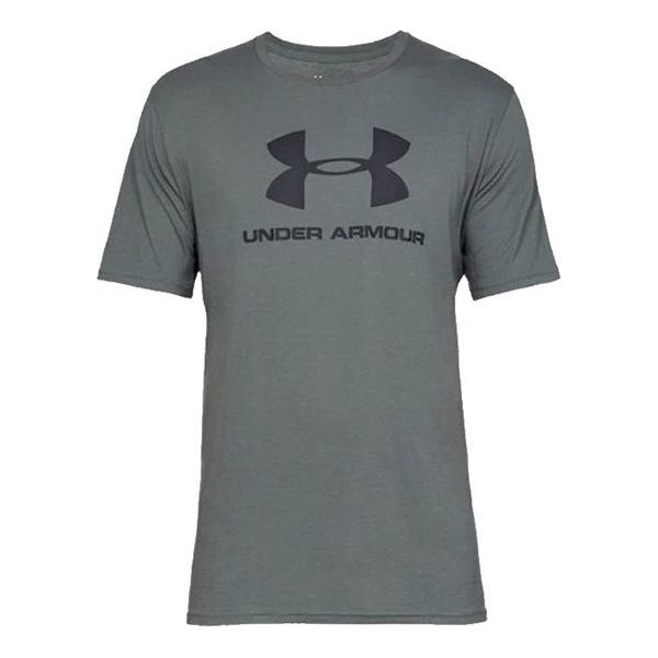 Men's Under Armour UA Sportstyle Sports Training Short Sleeve Gray 1329590-012
