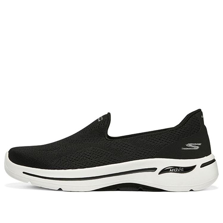 (WMNS) Skechers Go Walk Arch Fit Slip on 'Black' 124483-BLK