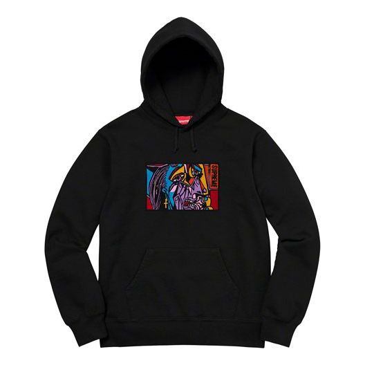 Supreme FW18 Chainstitch Hooded Sweatshirt Black SUP-FW18-937
