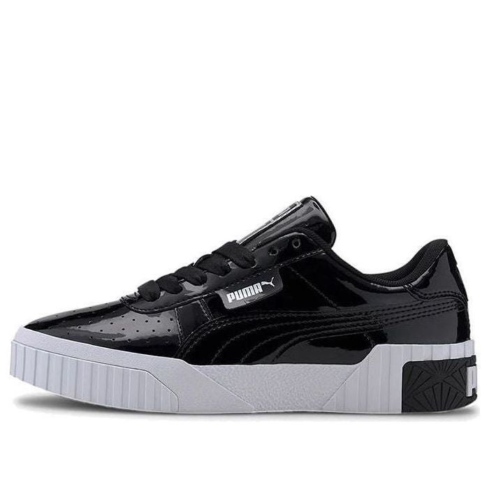 (GS) PUMA Cali Patent Casual Board Shoes Black/White 372528-02