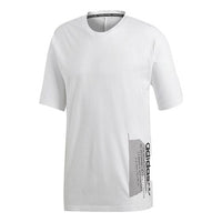 adidas originals Logo Printing Round Neck Short Sleeve White DH2249