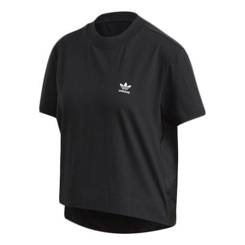 (WMNS) adidas originals Back Loose Short Sleeve Black FL4116
