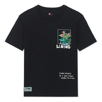Li-Ning x Rooovie Cartoon Graphic T-shirt 'Black' AHSSB13-2