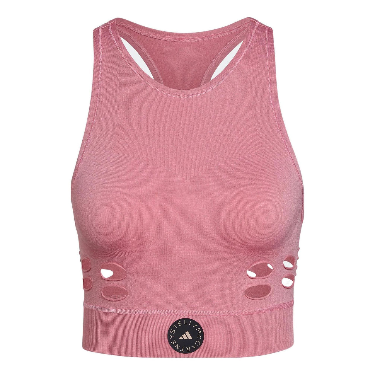 (WMNS) adidas by Stella McCartney TruePurpose Yoga Knit Crop Top Asia Sizing 'Pink' HD9071