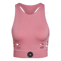 (WMNS) adidas by Stella McCartney TruePurpose Yoga Knit Crop Top Asia Sizing 'Pink' HD9071