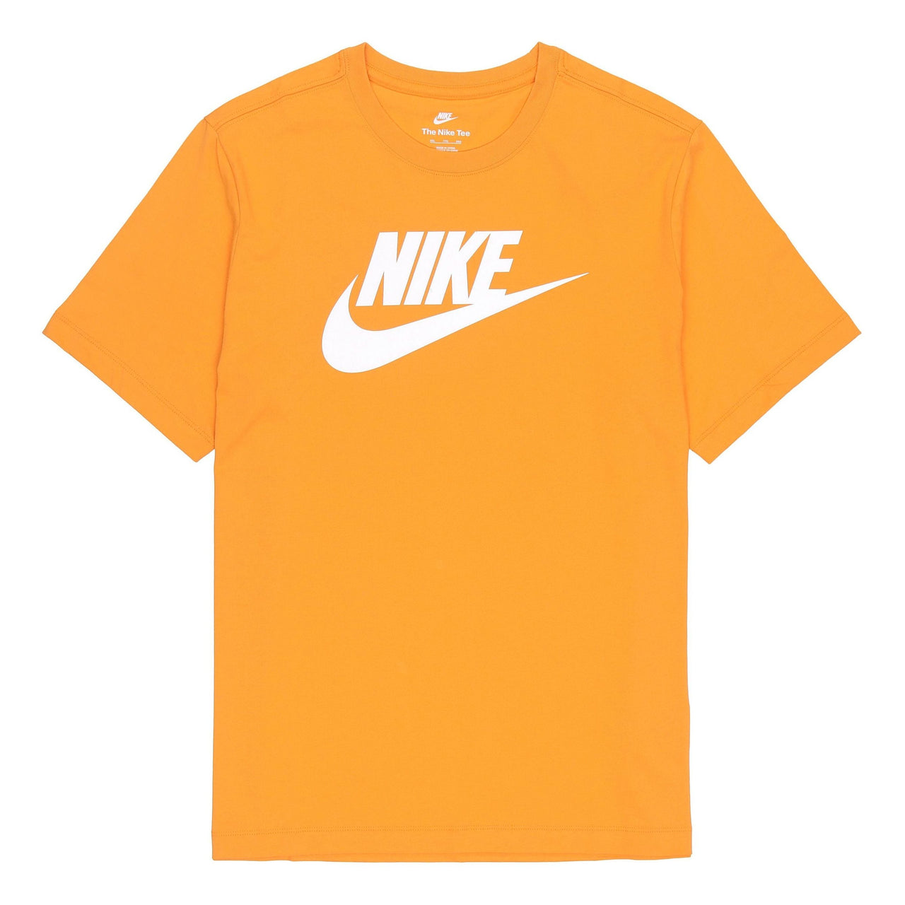 Nike Alphabet Large Logo Printing Round Neck Short Sleeve Yellow AR5005-887