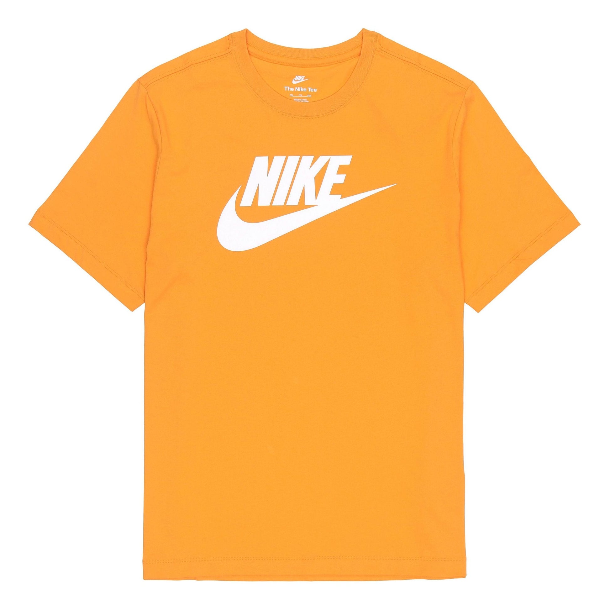 Nike Alphabet Large Logo Printing Round Neck Short Sleeve Yellow AR5005-887