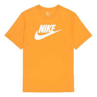 Nike Alphabet Large Logo Printing Round Neck Short Sleeve Yellow AR5005-887