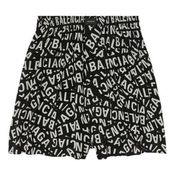 Balenciaga Logo Strips Pyjama Shorts 'Black' 719975TML211269