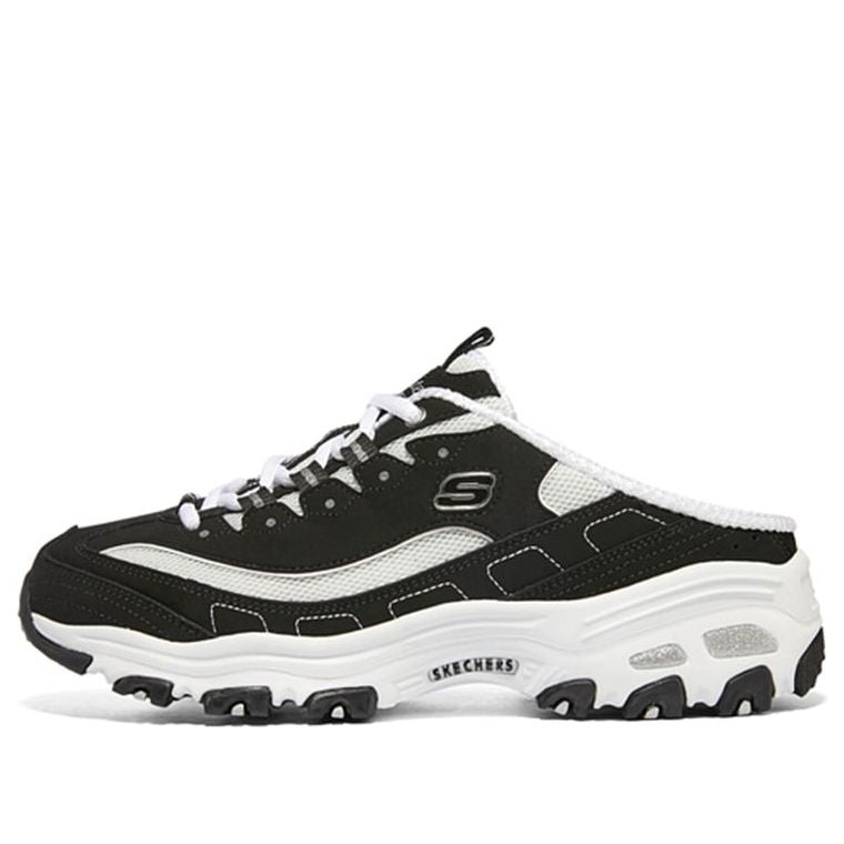 (WMNS) Skechers D'Lites 1.0 'Black White' 149787-BKW