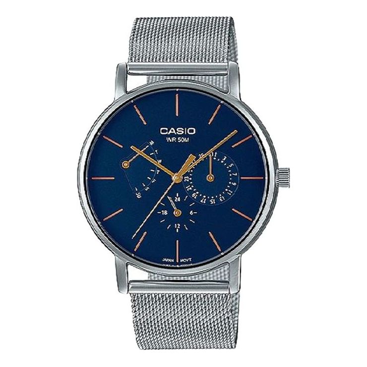 CASIO Male DRESS Japan / South Korea Fashion Waterproof Dark Blue Analog MTP-E320M-2EVDF