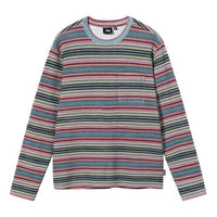 Men's Stussy FW21 Stripe Long Sleeves Khaki 1140274