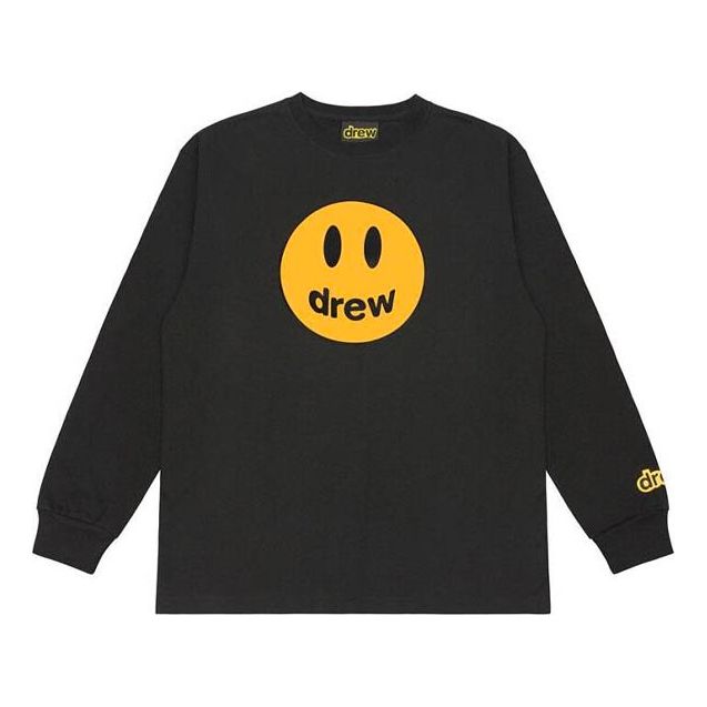 Drew House Printing Logo Long Sleeves Unisex Black DR-FW19-119