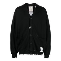 Maison MIHARA YASUHIRO SS23 Distressed Knit Cardigan 'Black' J11CD501-BLACK