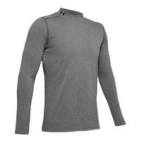 Under Armour ColdGear Armour Fitted Mock Long Sleeve T-shirt 'Charcoal Light Heather ' 1345703-019