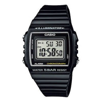 Casio Retro Stylish Simplicity Digital Cube Watch 'Black White'  W-215H-1AJH
