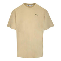 Off-White SS22 Geometry Arrow Printing Round Neck Short Sleeve Beige OMAA038S22JER0071710