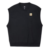 Converse Double Twill Knit Vest Asia Sizing 'Black' 10022919-A02