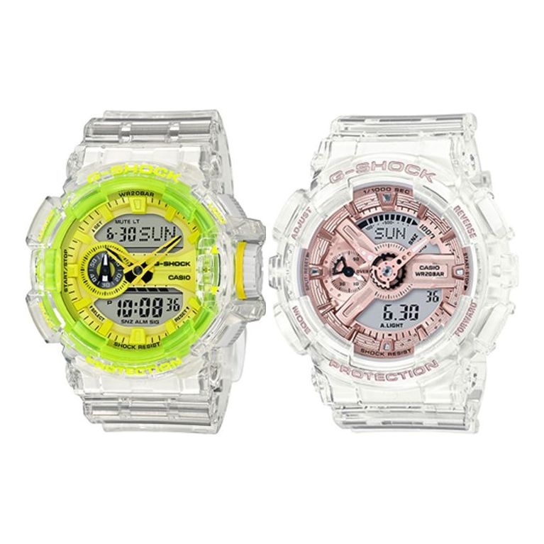 CASIO G-Shock Analog-Digital 'White GA-400SK-1A9PRS&GMA-S110SR-7A