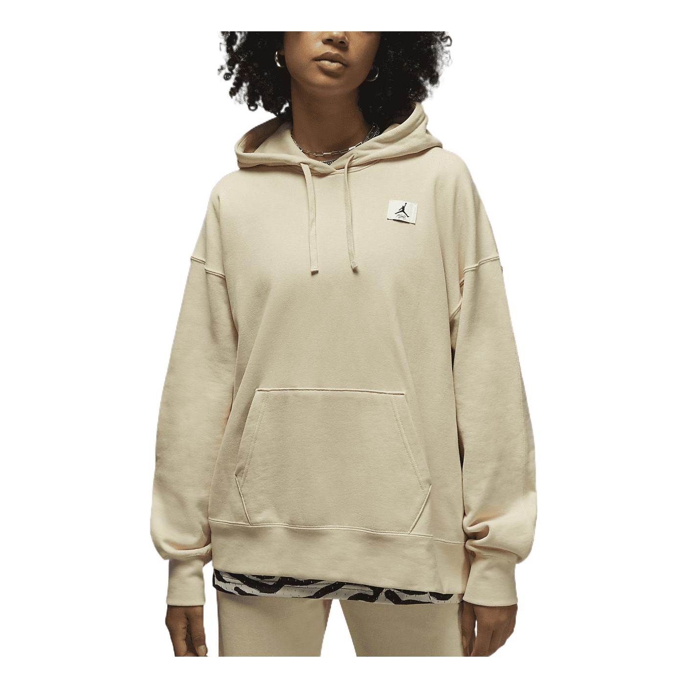 (WMNS) Air Jordan Flight Fleece Popover Hoodie 'Beach' DQ4603-234