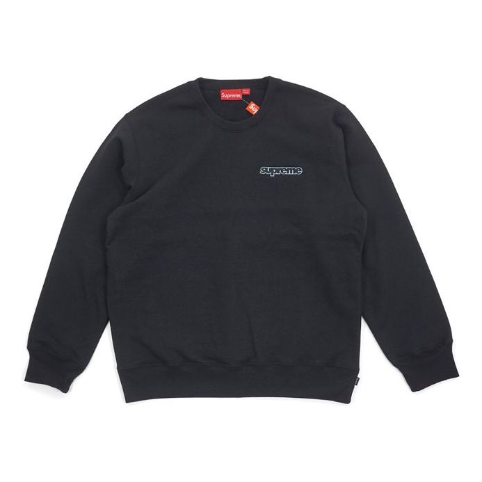 Supreme FW18 Connect Crewneck Sweatshirt Heather Black SUP-FW18-420