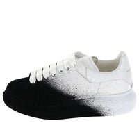 Alexander McQueen Oversized Sneaker 'White Black Velvet Spray' 586388WHWM19034