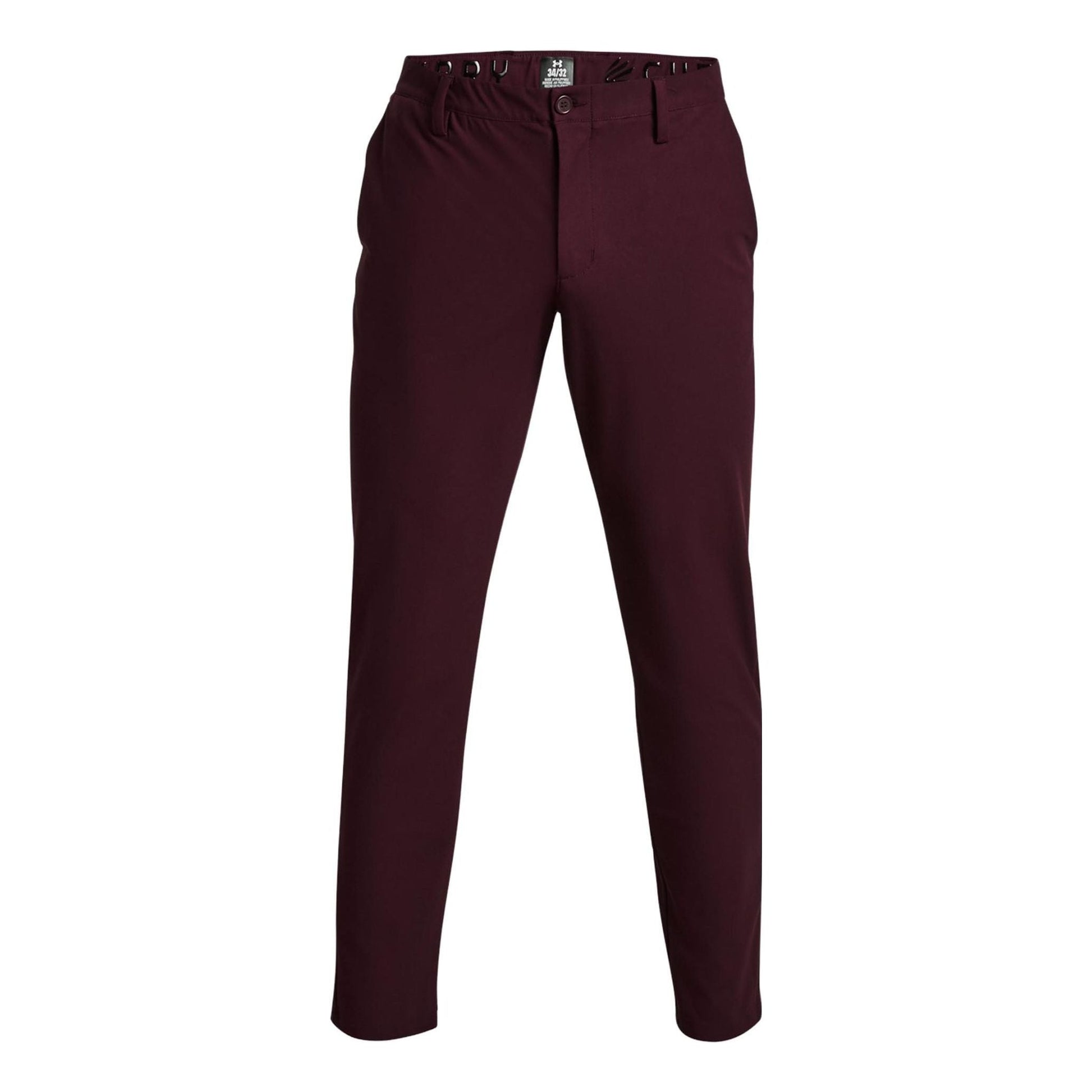 Under Armour Curry Tapered Pants 'Burgundy' 1379732-600