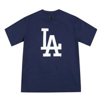MLB LA Dodgers Los Angeles Dodgers Back Big Sign Short Sleeve Unisex Navy Blue 31TSS3931-07N