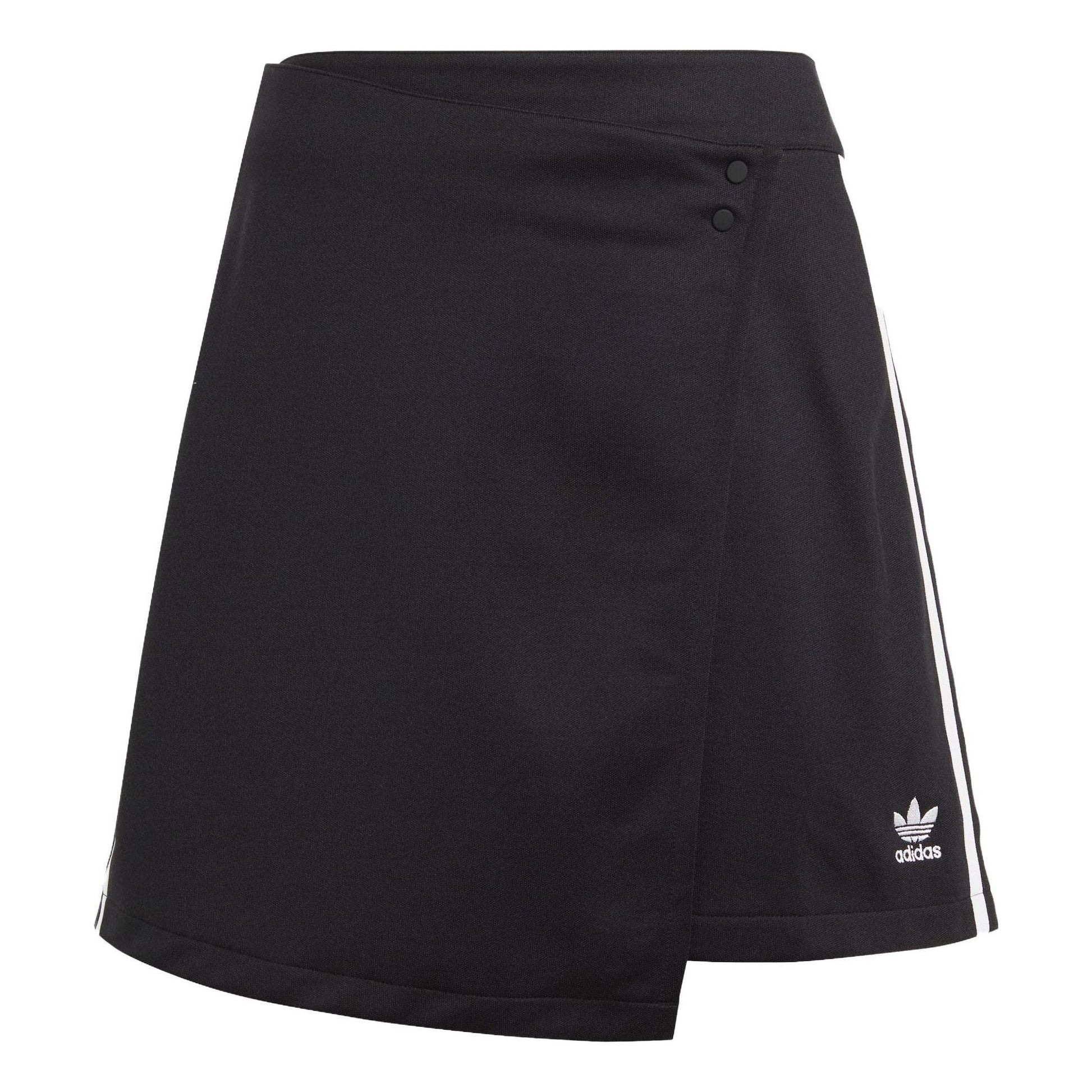 (WMNS) adidas Adicolor Classics 3-Stripes Short Wrapping Skirt Asia Sizing 'Black White' IC5475
