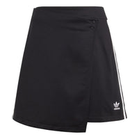 (WMNS) adidas Adicolor Classics 3-Stripes Short Wrapping Skirt Asia Sizing 'Black White' IC5475