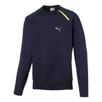 PUMA Round Neck Athleisure Casual Sports Navy Blue 57378306