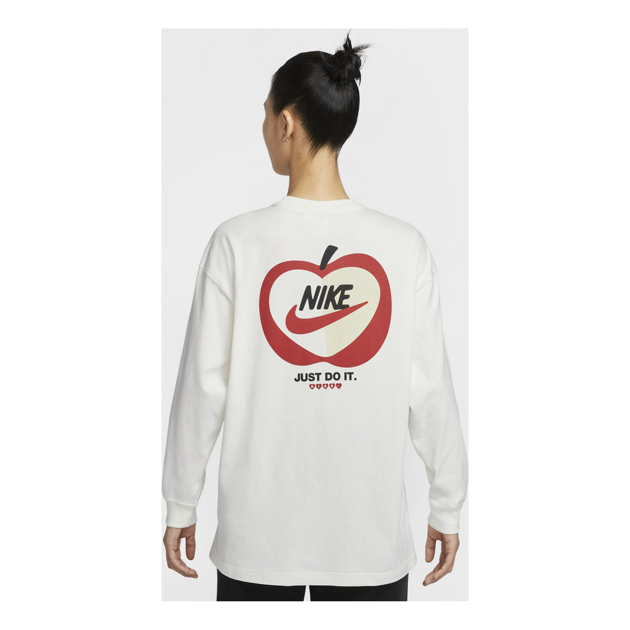 (WMNS) Nike Sportwear Oversized Long Sleeve T-shirt Asia Sizing 'Valentine's Day' IB1670-133