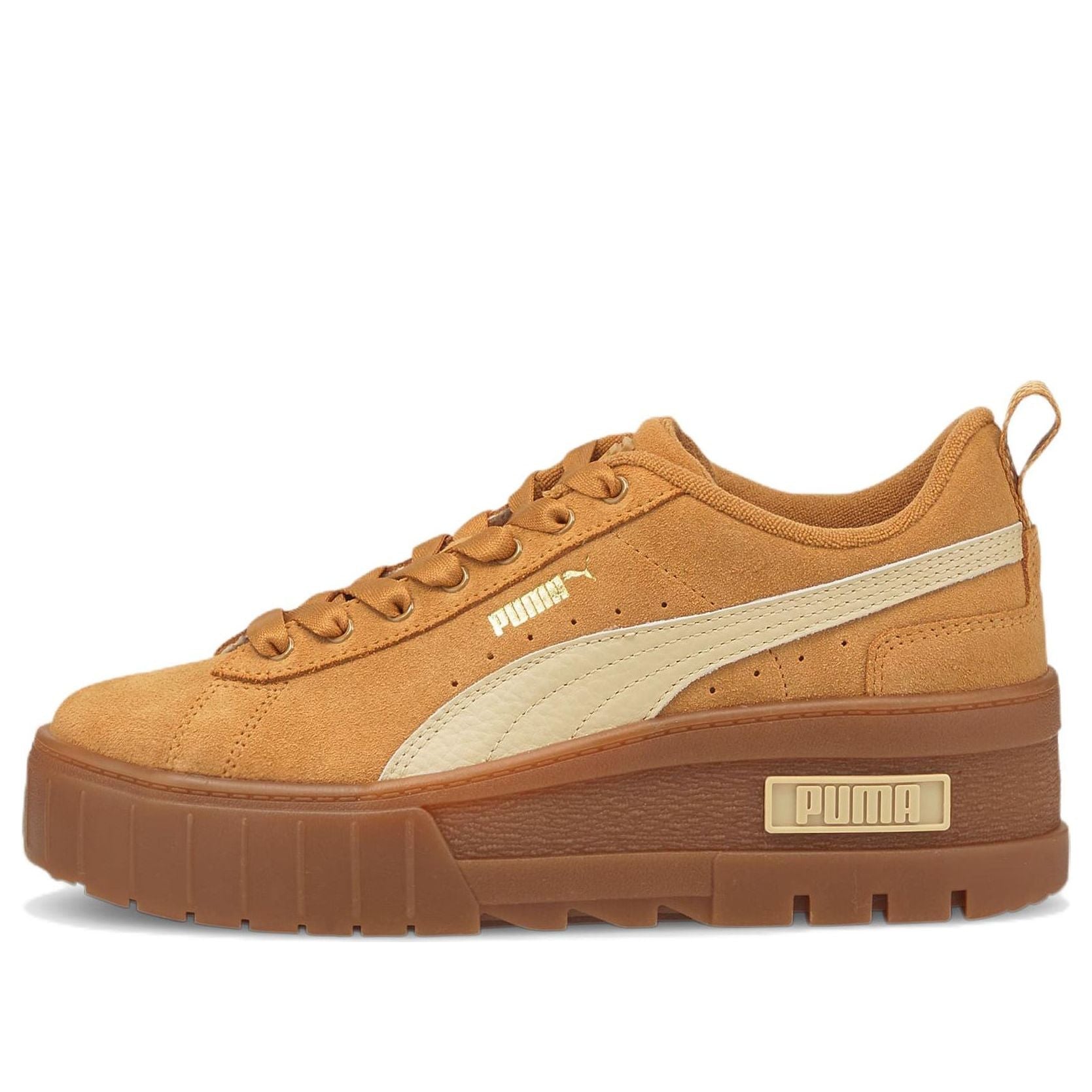 (WMNS) PUMA Mayze Wedge Suede 'Desert Tan' 386744-01