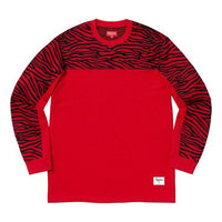 Supreme FW19 Week 10 Zebra L/S Top Red Long Sleeves SUP-FW19-954