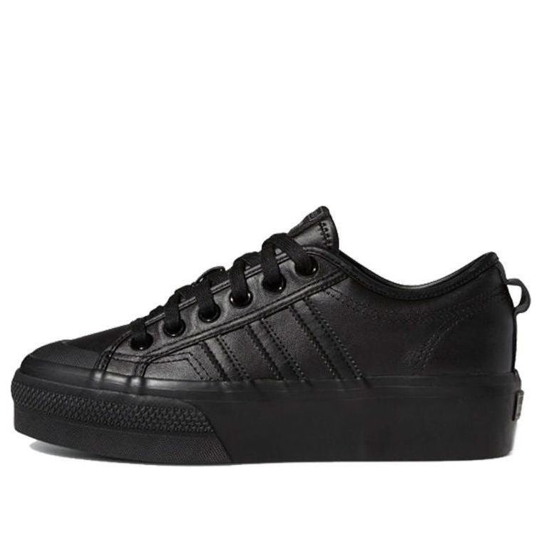(WMNS) adidas Nizza Platform 'Triple Black' FW0266