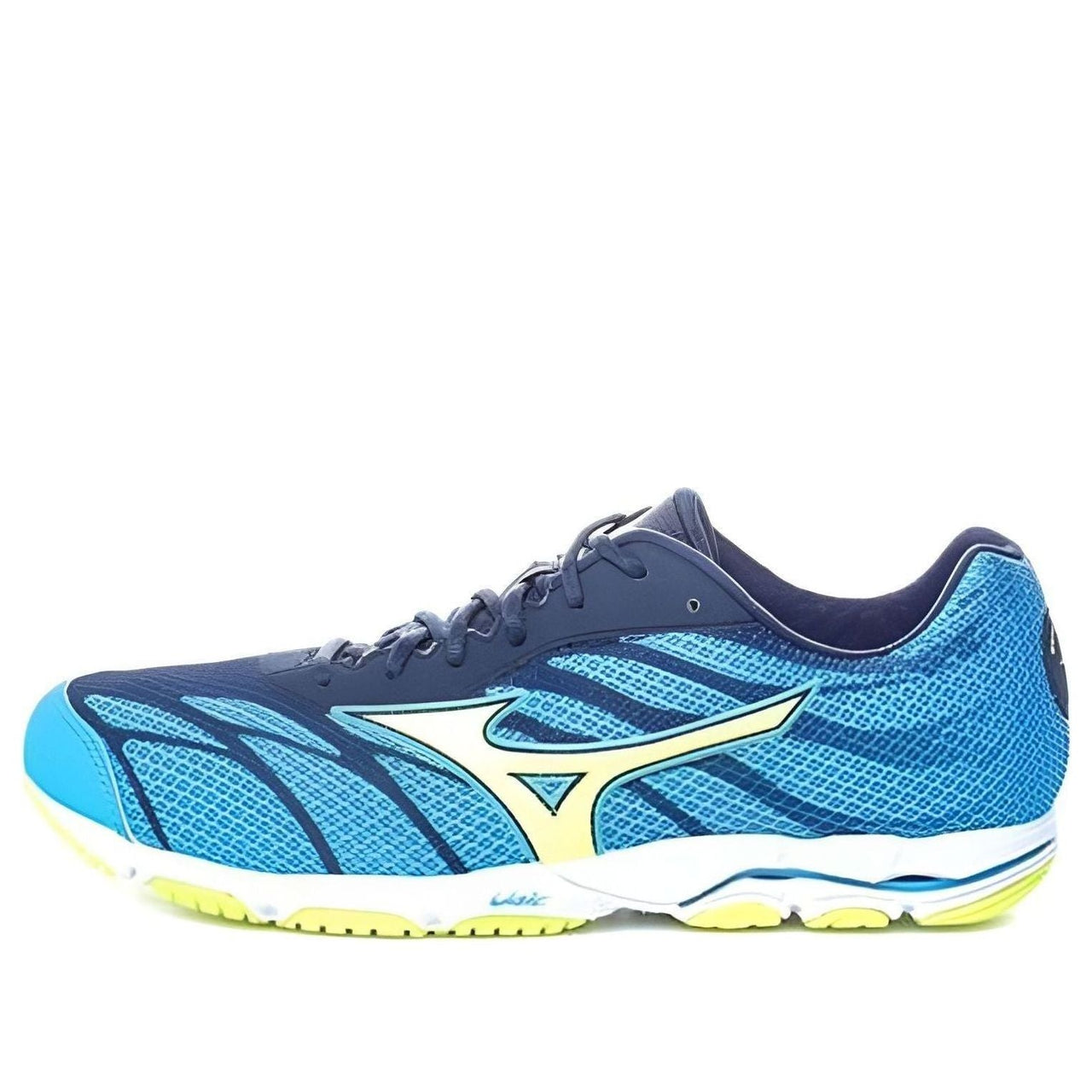 Mizuno Wave Hitogami 3 Low Tops Wear-resistant Blue White Yellow J1GA168044