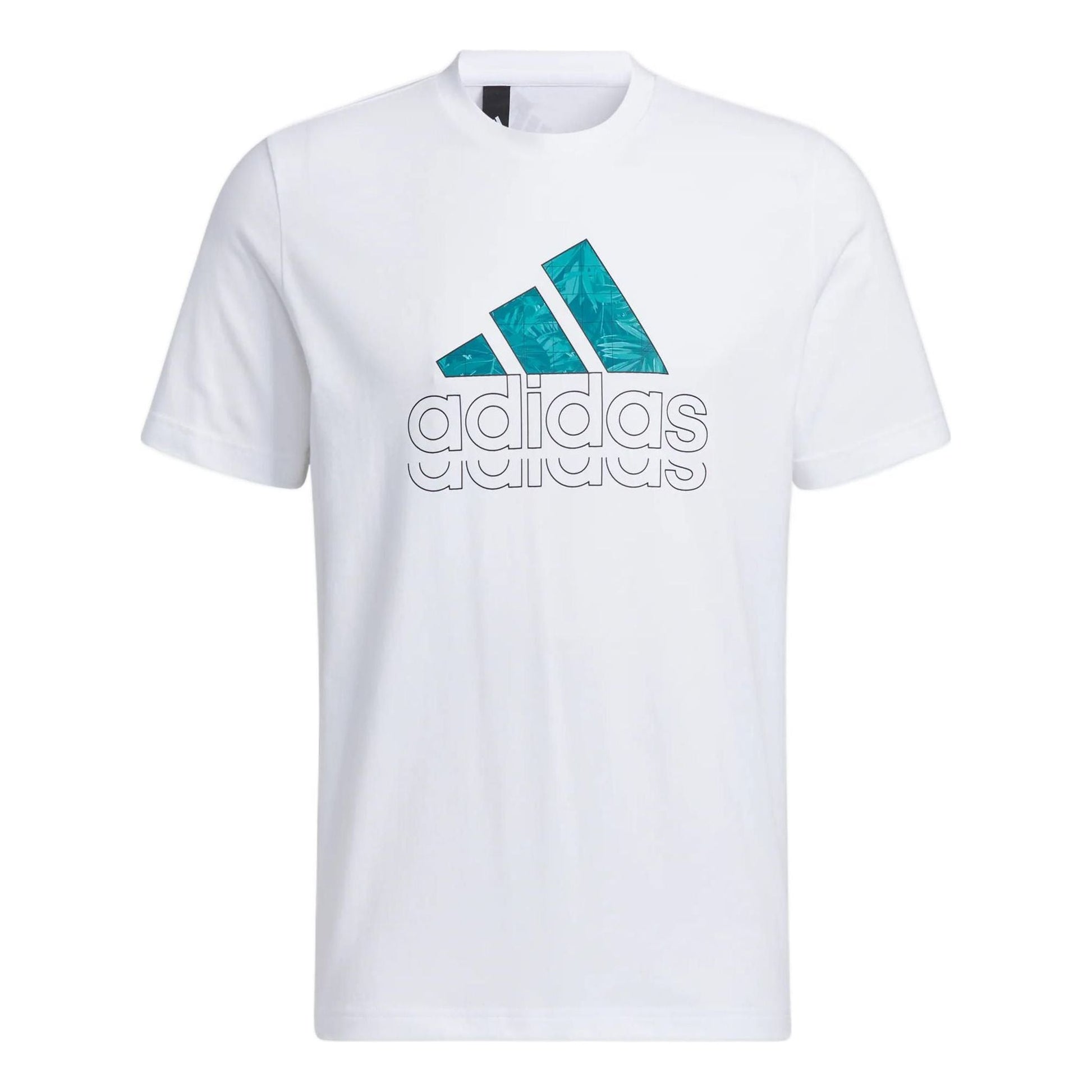 adidas Alphabet Logo Printing Athleisure Casual Sports Round Neck Short Sleeve White HE9911