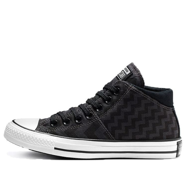 (WMNS) Converse Chuck Taylor All Star GLAM DUNK MADISON MID Canvas Black White 565387C